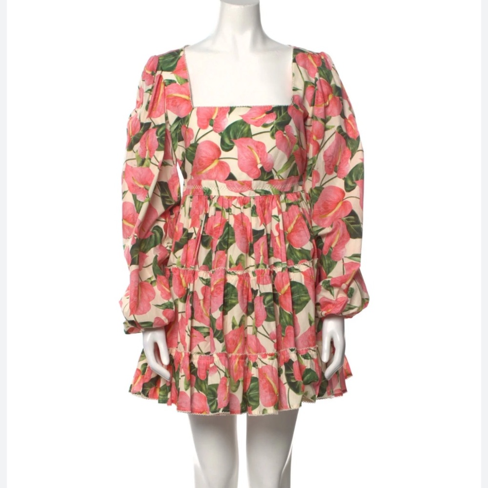 Agua by Agua Bendita tiered mini dress